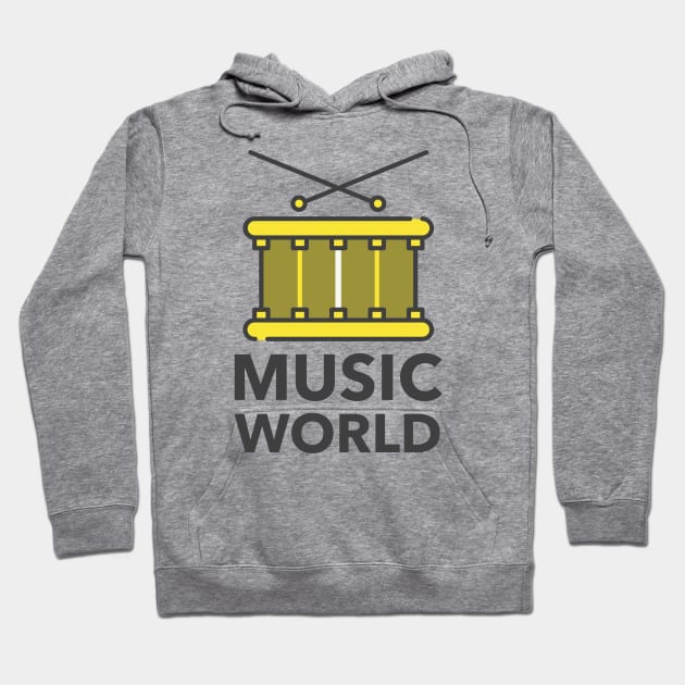 Music World Hoodie by Jitesh Kundra